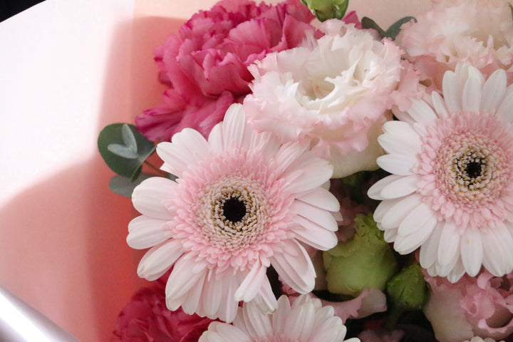 ピンクガーベラ入りの花束 Lサイズ 5,000円