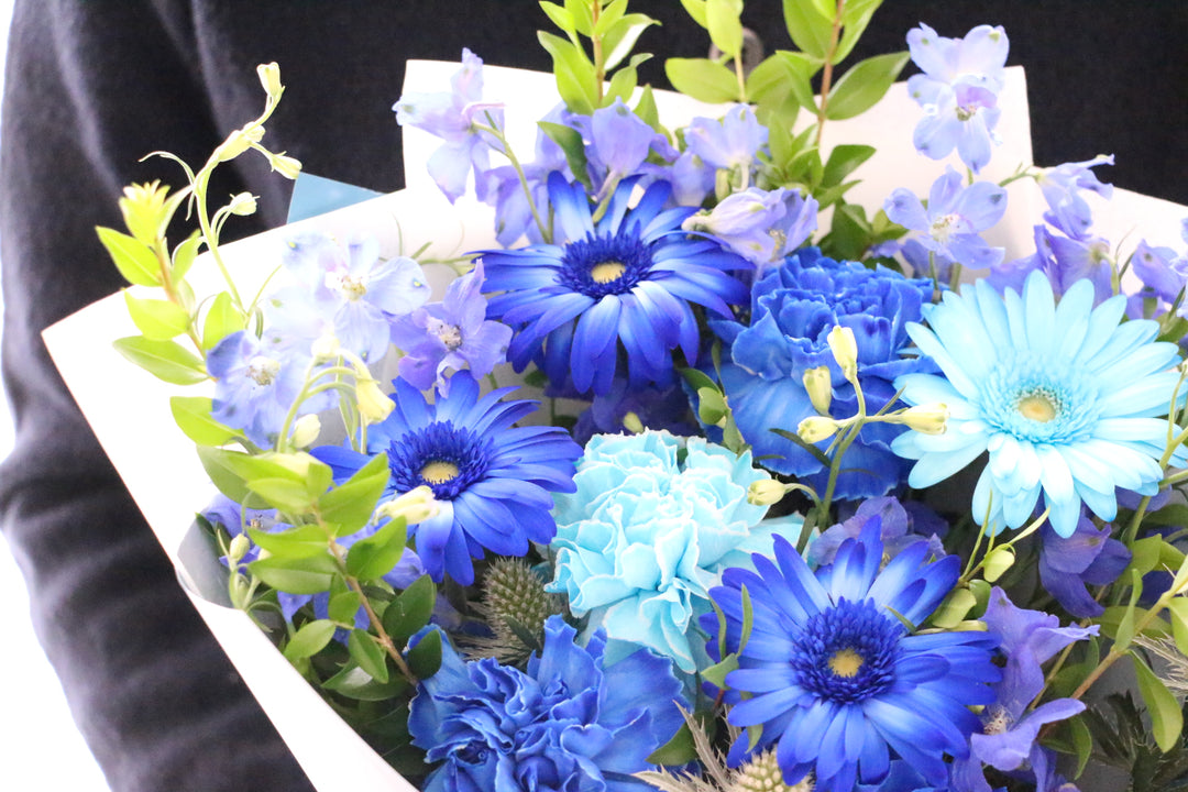 水色・青・白の花束 7,000円