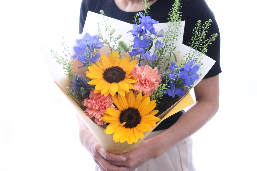 【父の日限定】ひまわり入り花束Sサイズ