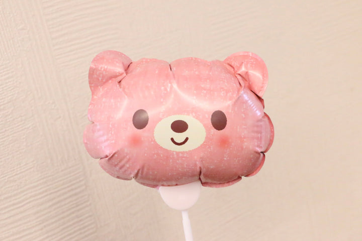【追加オプション】ピンク色のクマのバルーン