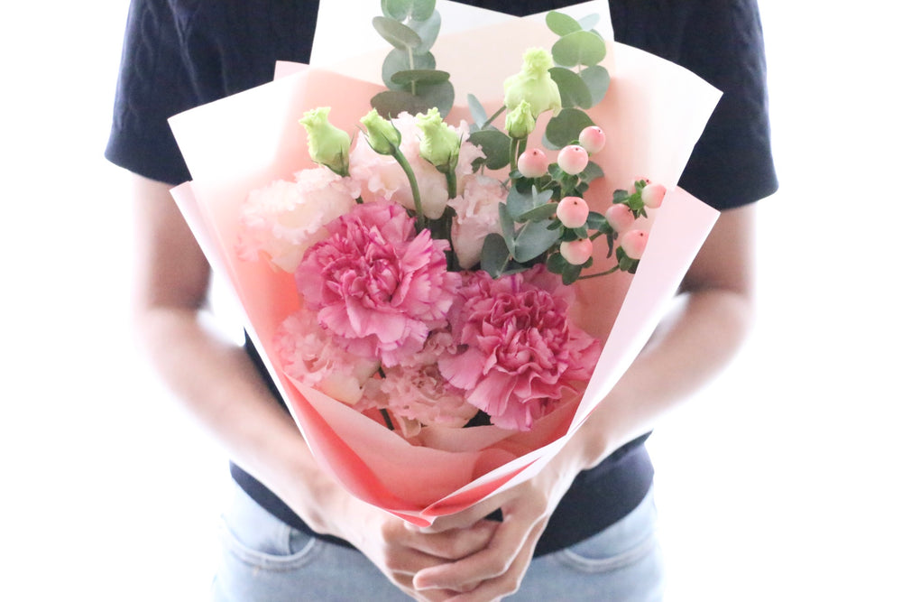 ピンク系の花束 3,000円