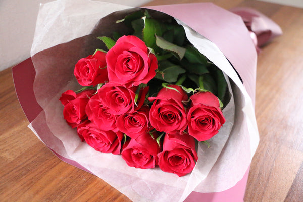 11本のバラの花束-最愛